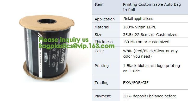 Pre-open bag on roll making machine,Made in China printed poly pre open auto bags,Auto Bags, Pre-Open Bag for sale – Foo
