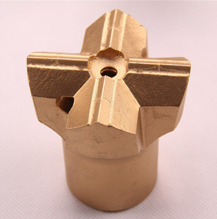 Small Hole Drilling Tools R25-51mm Threaded Cross Bits For Underground Coal Mining
