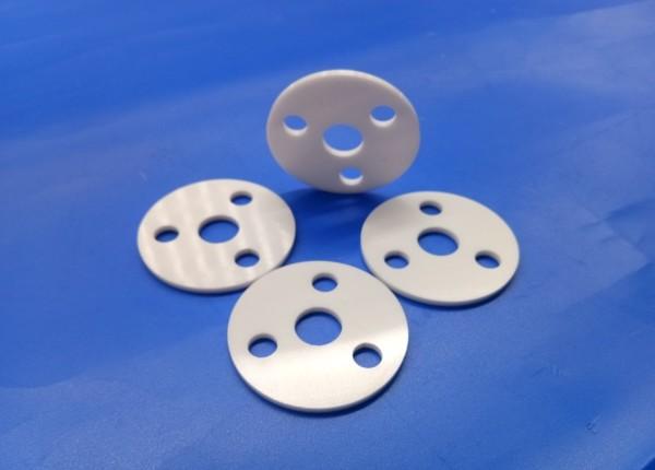 Refractory Heat Resistant Zirconia Ceramic Parts Solenoid Spacer , Custom