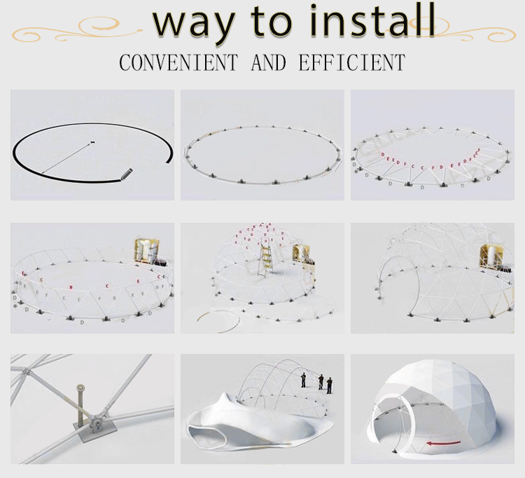 Size 10m Inflatable Dome Tent Blow Up Igloo Tent Glamping Luxury Design