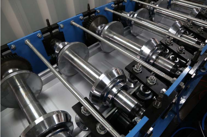 Shaft 75mm Boltless Roof Panel Forming Machine