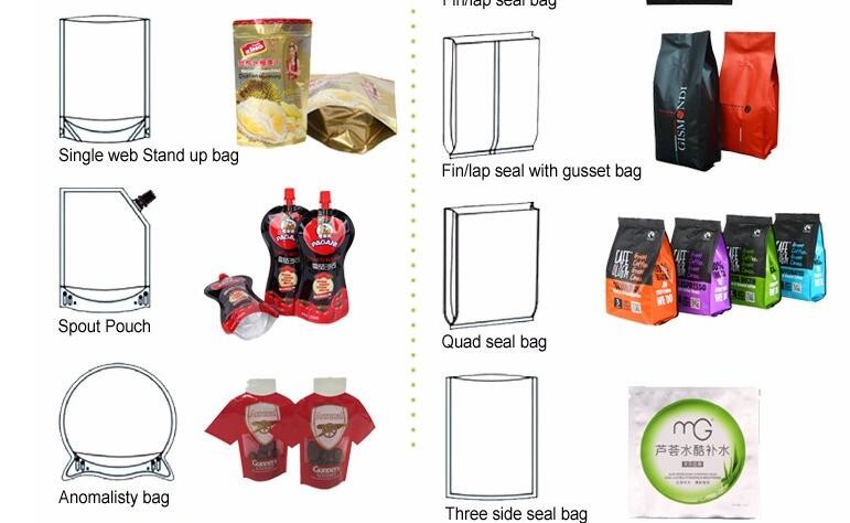 Custom Printing Stand Up 500Ml Reusable Plastic Spout Bag for Jucie Packing