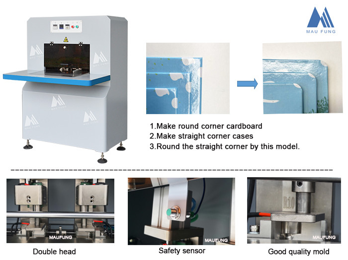 A4 Size R8 R10 R12 Hard Cover Book Case Corner Rounding Machine MF-203