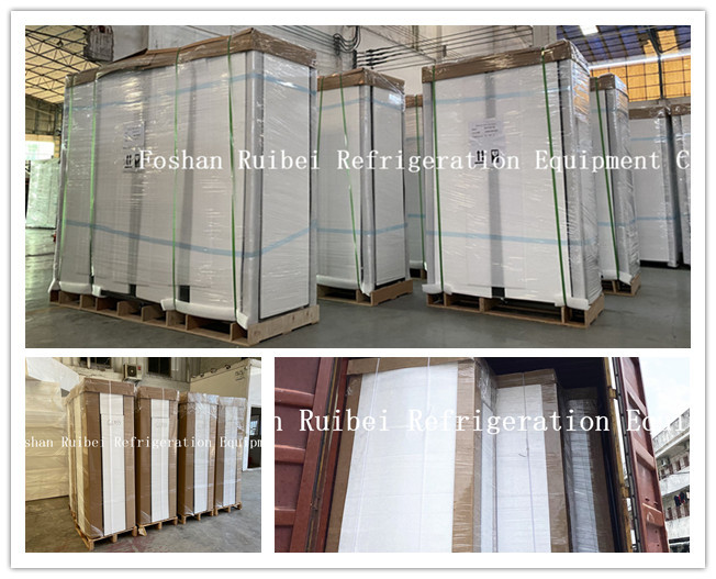 Supermarket deli display case cooked food self-service display refrigerator with sliding glass door