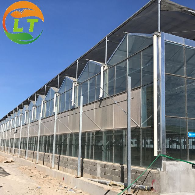 LiTai Greenhouse Galvanized Skeleton Glass Cover Heat Preservation Thermal Insulation