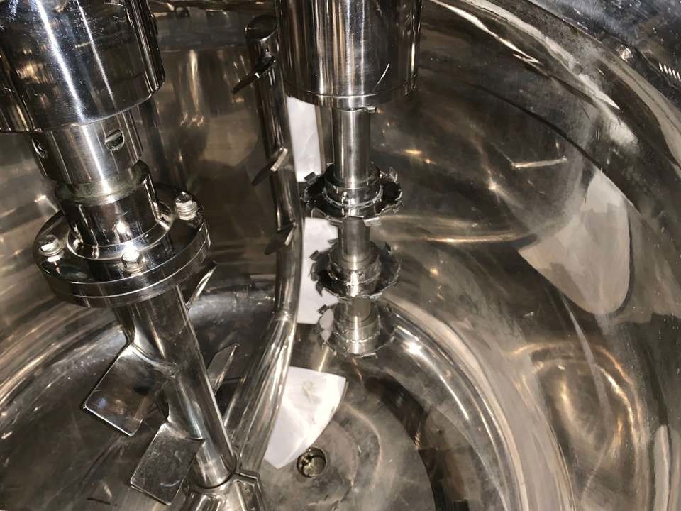 Cosmetic Toothpaste Making Production Line Emulsifier Mixer for Tooth Paste Mixing Equipment Toothpaste Machine Making