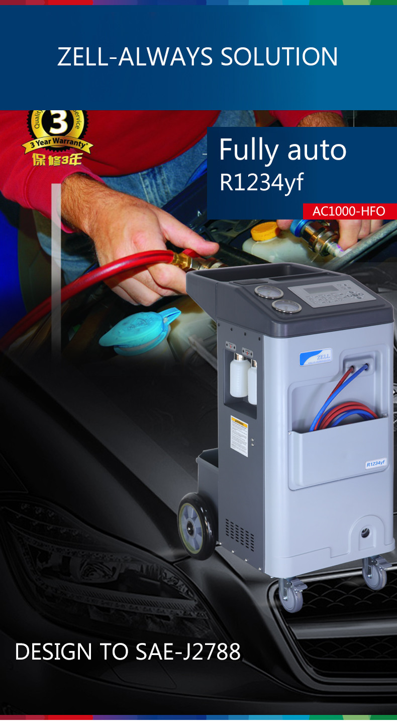 11CC Automotive Freon 1234YF AC Machine For Car A/C Recharge Recovery