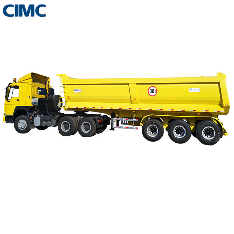 China foreign trade steel make from load 30 to 100 ton agriculture dumper tipper semi trailer 3/4/5/6 axles dumper truck trailer