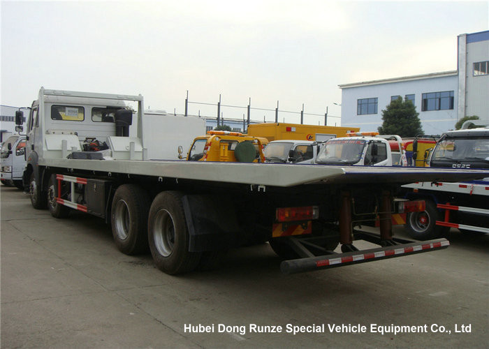 North Benz Heavy Duty Flatbed Wrecker Tow Truck With Hydraulic Winch 25m