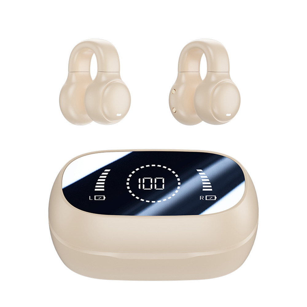 Bluetooth 5.3 Earphone Fully Open Ear Design 9D Surround Sound Game Audio-sync HIFI Digital Display 1.5H Charging 6H Single Playback