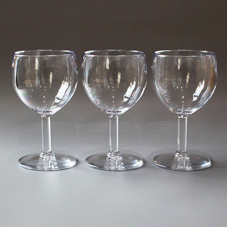 240ML Reusable Plastic Glassware For Wine Champagne Unbreakable Wine Glass