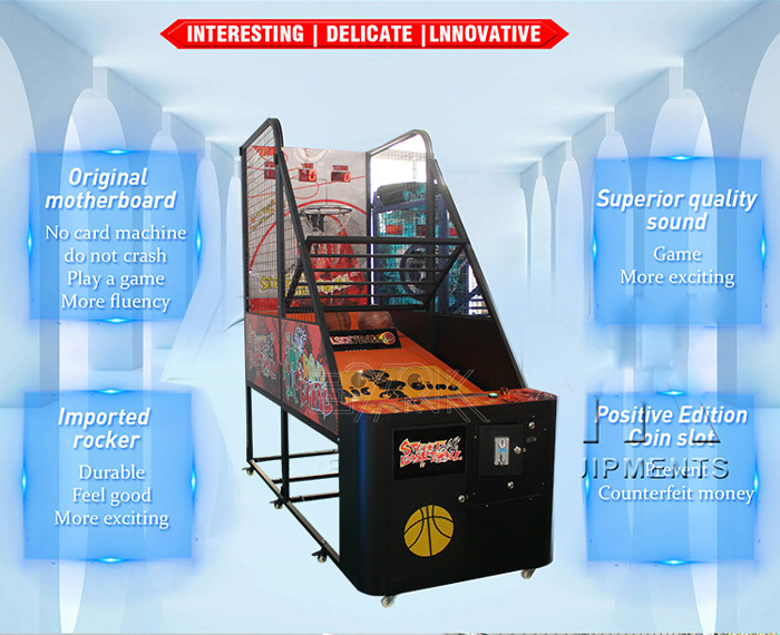Coin Pusher Street Basketball Arcade Game Machine 2 Player
