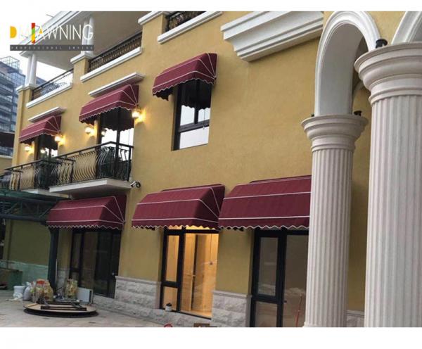 Aluminium Retractable Window Awning Manual Sun Shade Canopy