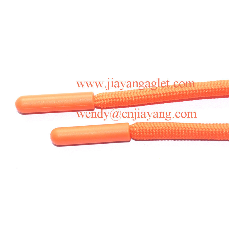 Jiayang plastic tip ends type of drawstring for swimwear for men injection one set cord with tip