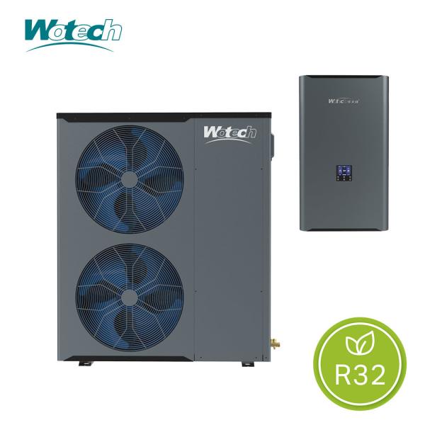 Household Heating Wotech 380V 20kw Split R32 Air to Water Heat Pump Euro