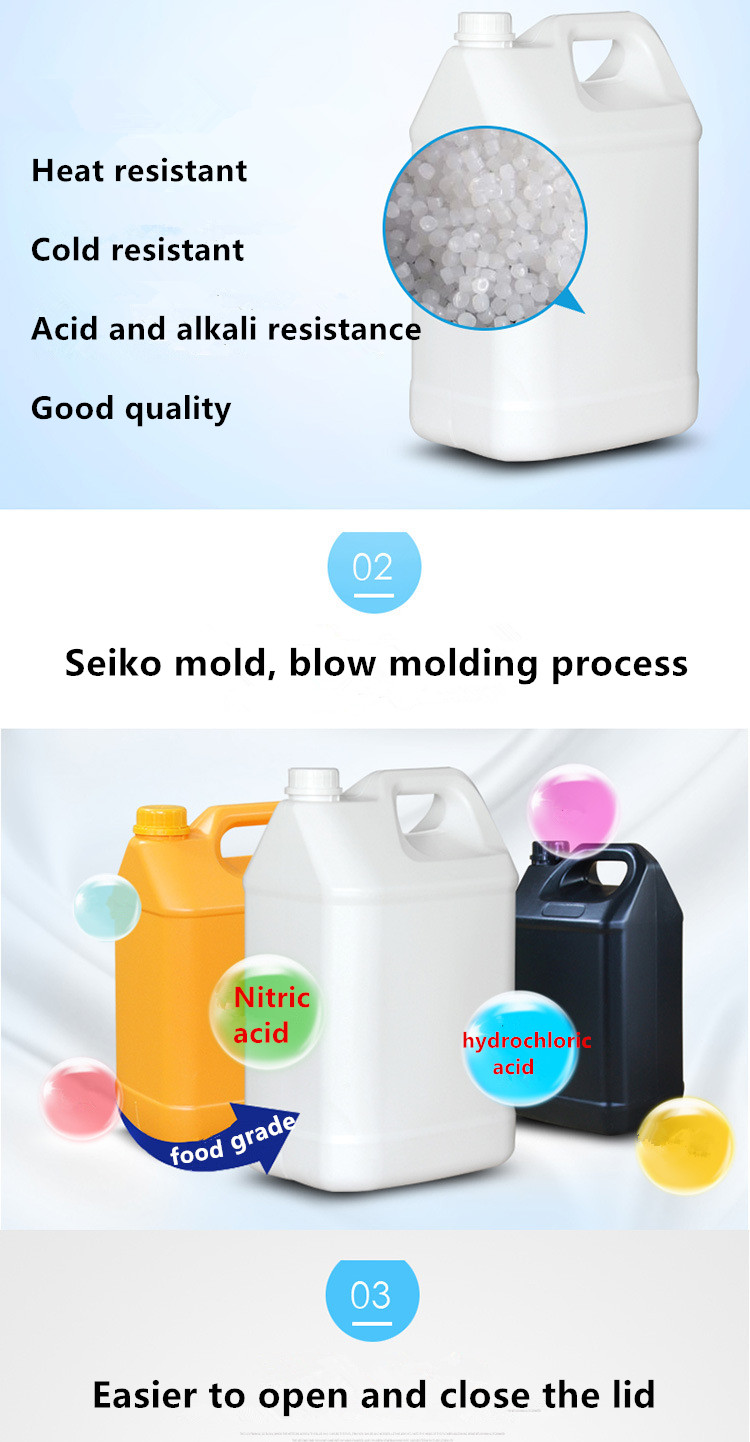 Food Grade 5L COEX Bottle Bucket Empty Plastic Barrel for Reagent Chemical Organic Solvent