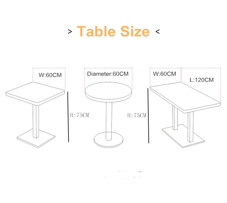 Metal Restaurant Dining Table And Chairs For 4 Indoor Events Furniture 51x42x78cm