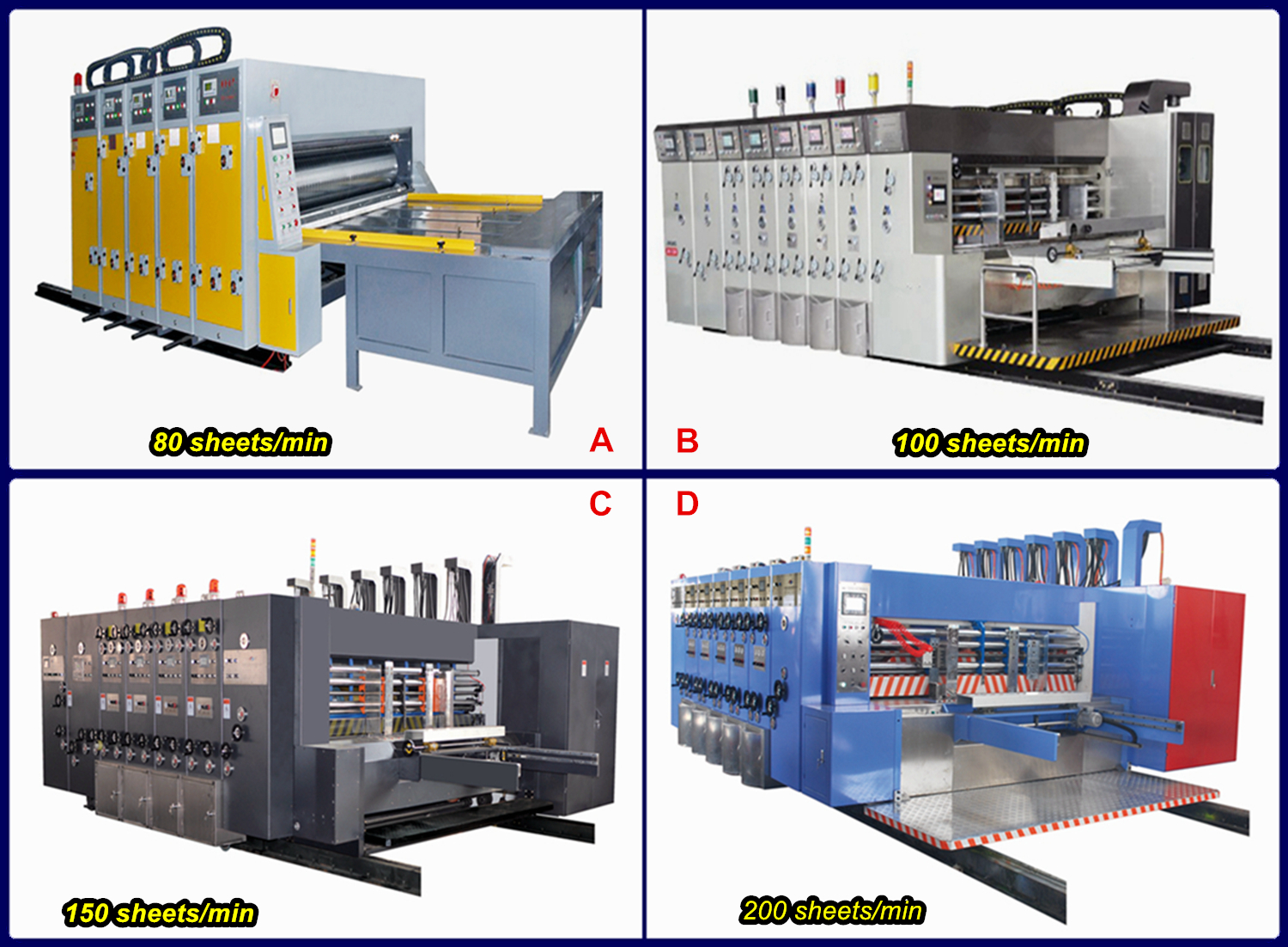 Corrugated Box 4 Colors Flexo Printing Slotting Die Cutting Machine Automatic