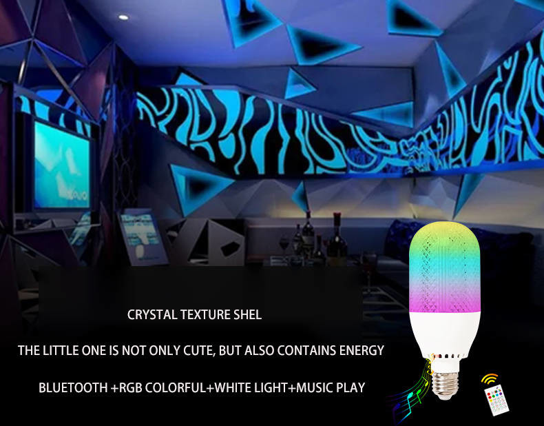RGBW Bluetooth Diamond Led Bulb Wireless Remote Control 12W BLE 5.0