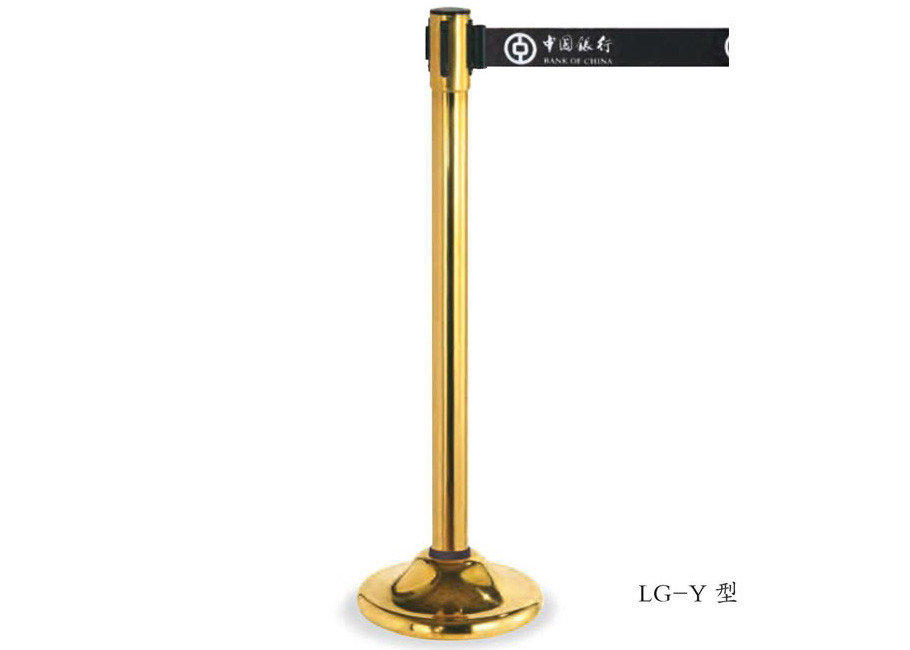 Stainless Steel Railing Stand Silver/Golden Crowd Control Stanchion with Tabby Retractable Belt Rust-Resistant