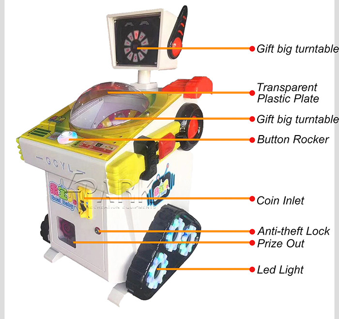 Mini Kids Gift Crane Game Machine For Playground / Toy Prize Vending Machine