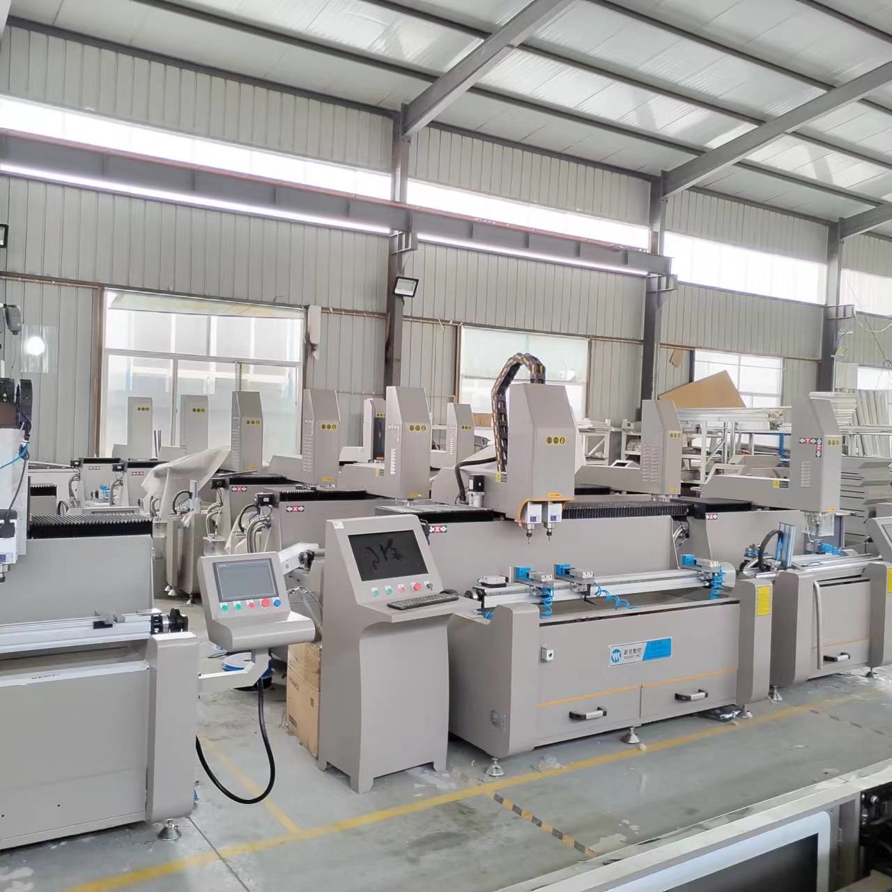 Double Head CNC Drilling Aluminum Machines 1500mm 4 Axis Cnc Mill