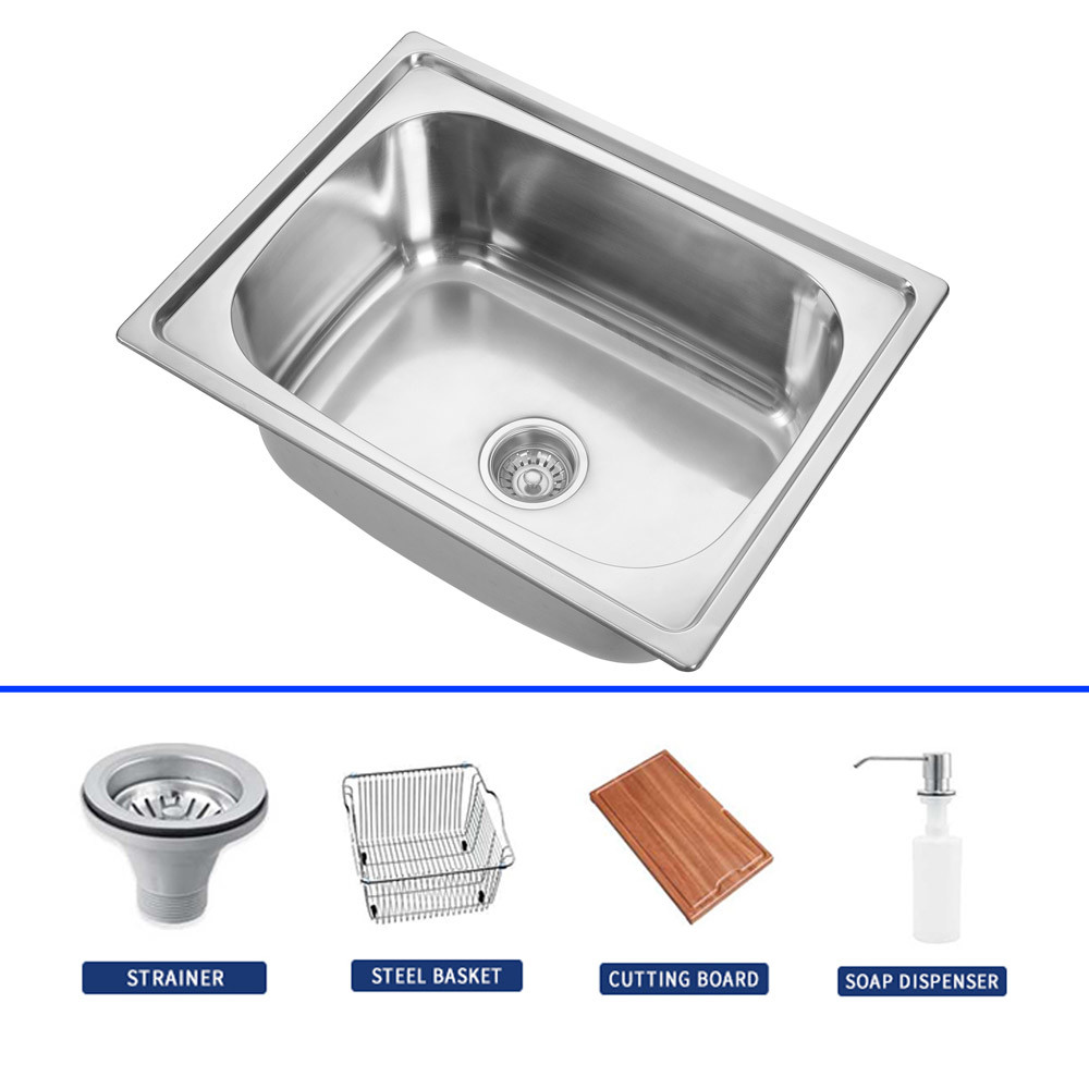 Customizable Single Bowl Stainless Steel Undermount Kitchen Sink