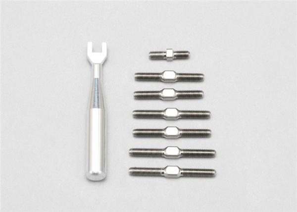 M3 M4 M5 5mm CNC Titanium Parts GR5 TI6AL4V Turnbuckles For Racing 0.05mm