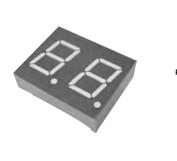 Dual Digit Multi Segment LED Display 0.36 Inch 7 Segment Common Anode