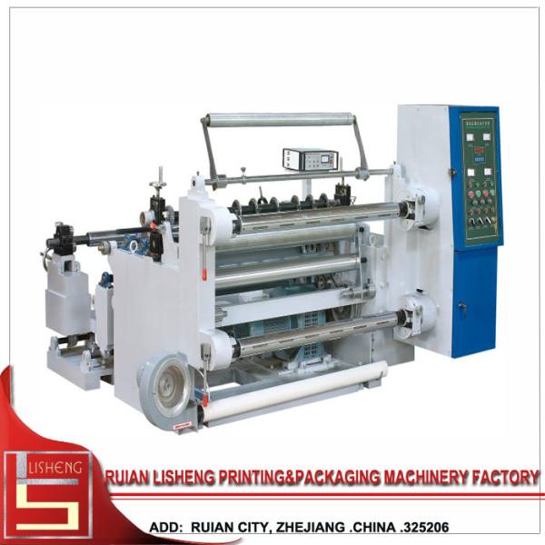 Magnetic power slitter rewinder machine , Auto tension control Film Slitting