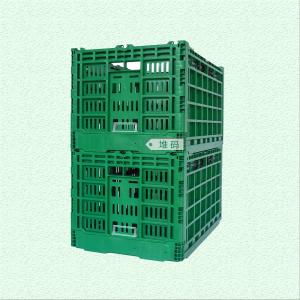 2019 New design big size Plastic Crates foldable and stackable