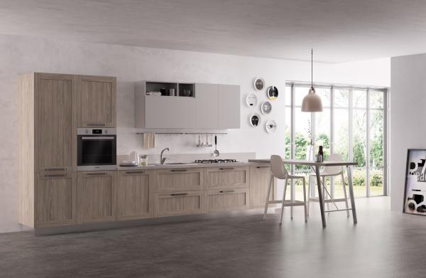Tailored PET Retro Kitchen Cabinets Customized Kitchen System Stainless Steel