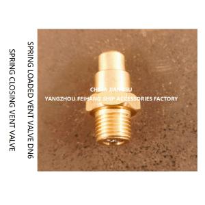 DN6 Spring Loaded Vent Valve with Thread M13 Connection Compliant with CB/T3778