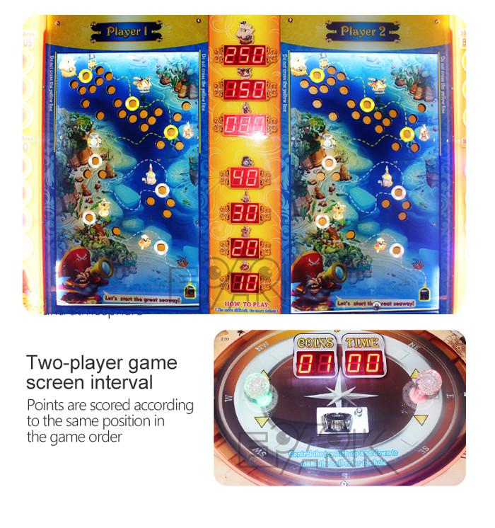 Cartoon Pirate Strategy 250W Amusement Game Machines