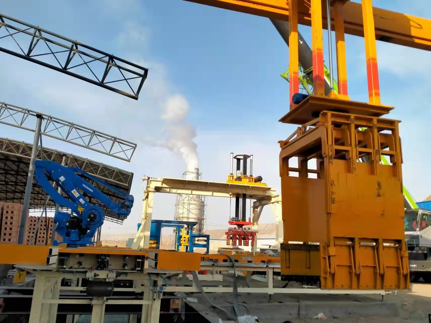 ISO Automatic Brick Making Machine 40kw Packing Brick Production Line