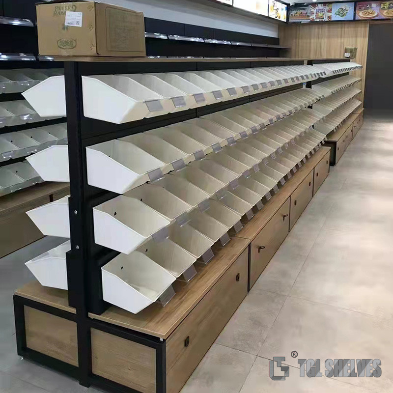 Factory Price Convenience Store Display Shelves Shop Rack In Black Color