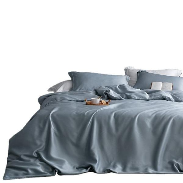 Standard Size Real Silk Duvet Cover Queen King Comforter Cover Solid Color