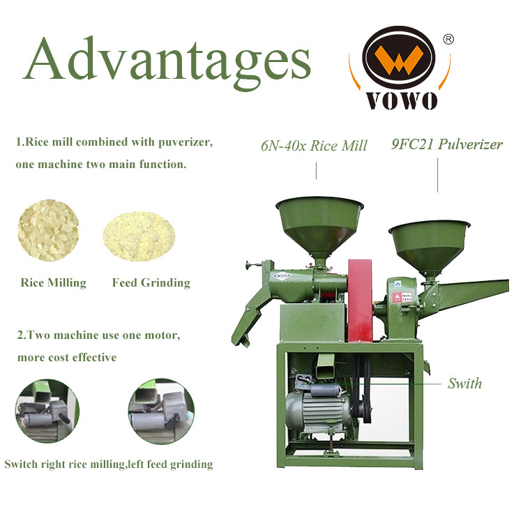 Home Use Mini Rice Mill Machine Rational Design For Paddy Processing