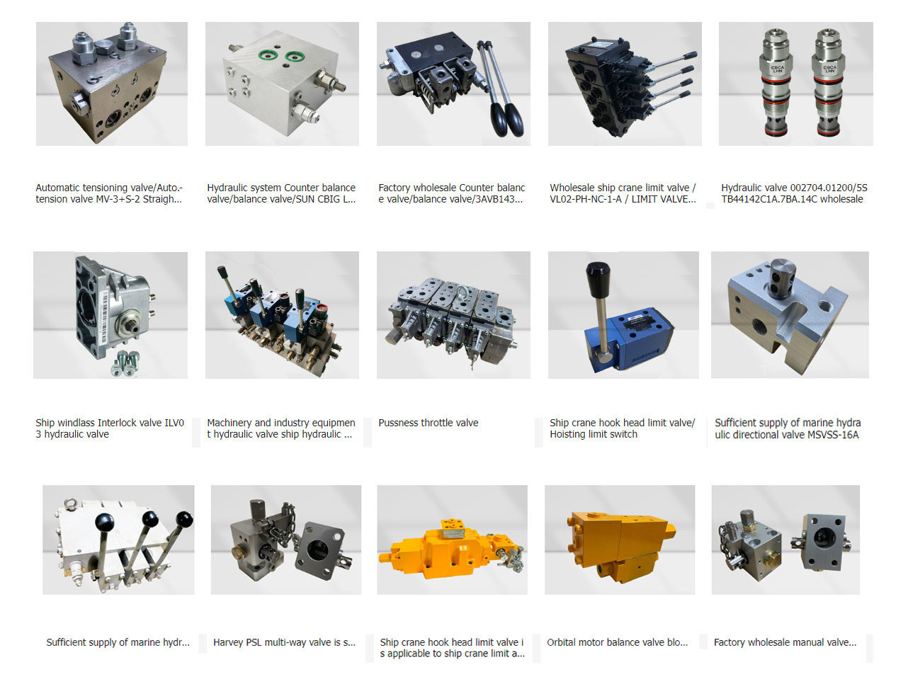 Hydraulic Unidirectional Solenoid Valve Straight - Through Hydraulic Directional Valve