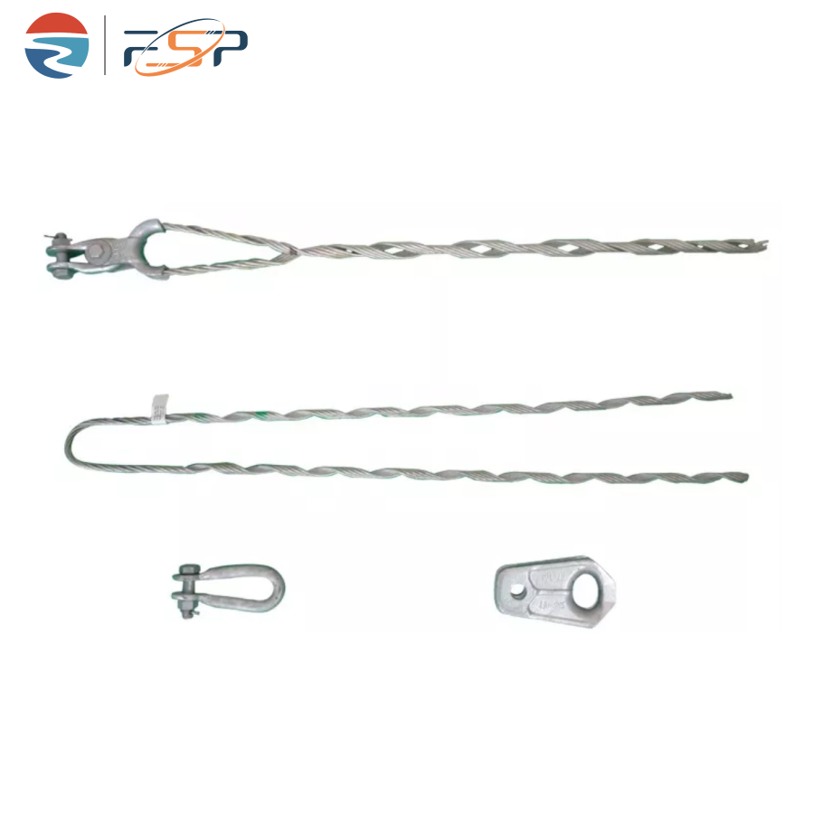 Galvanized Steel Wire Preformed Dead End for ADSS Cable 9.5 10.5 MM Model Number ADSS