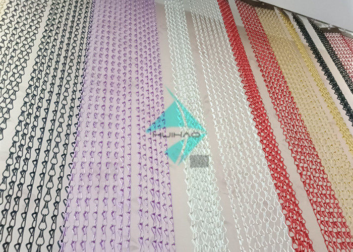 Anodized Aluminum Door Chain Fly Curtain With Different Colors