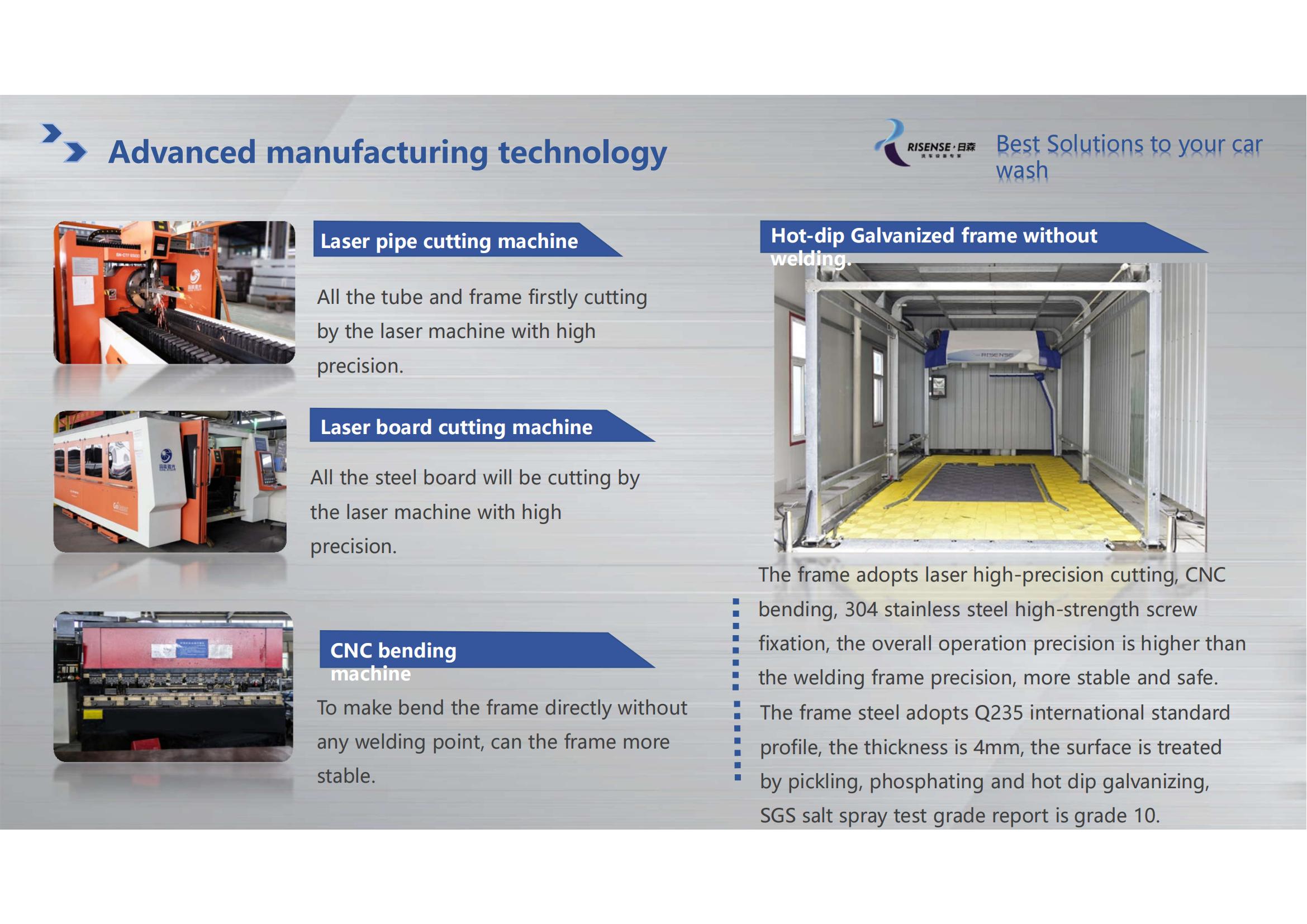 360 Touchless Car Wash Equipment with 42kw Output Power and Wiping-free Spraying System