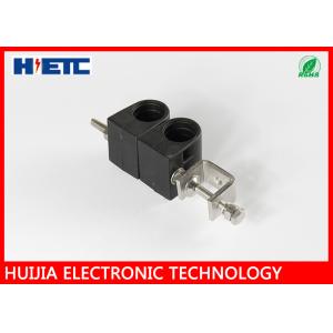 China 1 - 1/4 Two Way Through Type Coaxial Cable Clamp with PP & Stainless Steel Material on sale