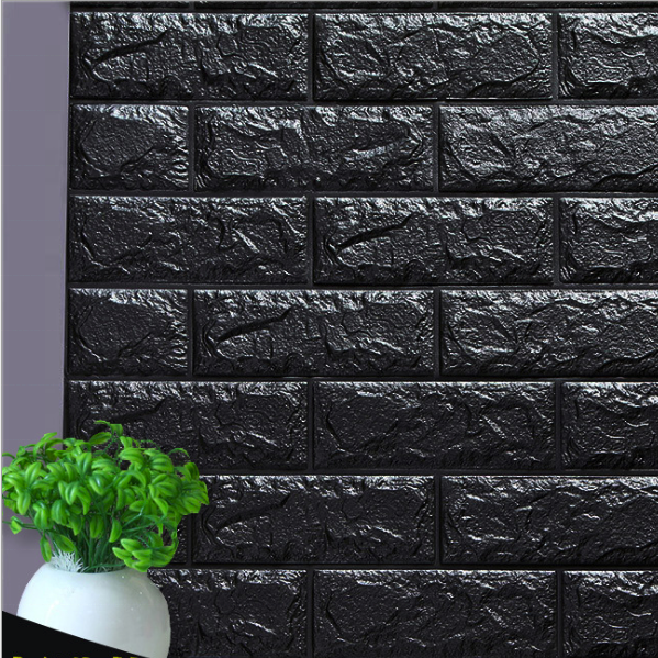 Self Adhesive PE Foam Wallpaper For Living Room Peel And Stick Wall Sticker