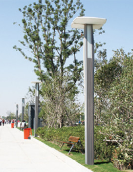 3M 3.5M 4M 5M Outdoor Commercial Courtyard Light Aluminum Shape led light for garden and park