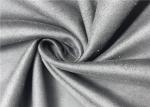 Customize Color Faux Suede Fabric For Clothing , 105D Stretchable Suede Fabric