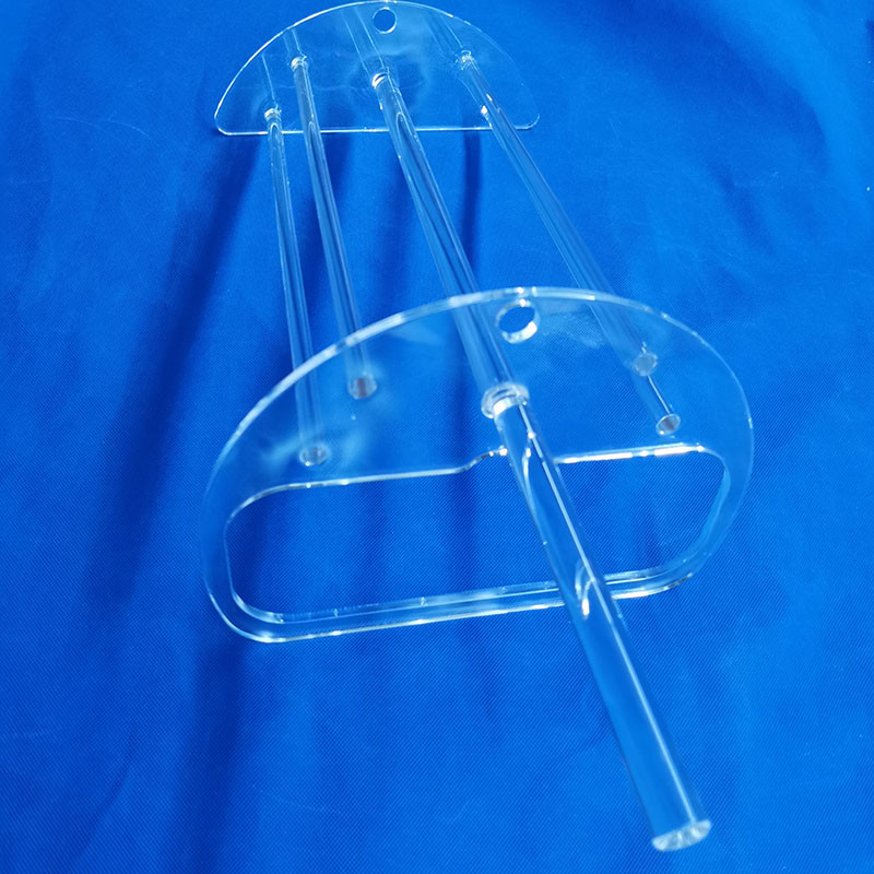 High Purity Fused Quartz Glass Boat Wafer Carrier 100MM For Furnace Customized