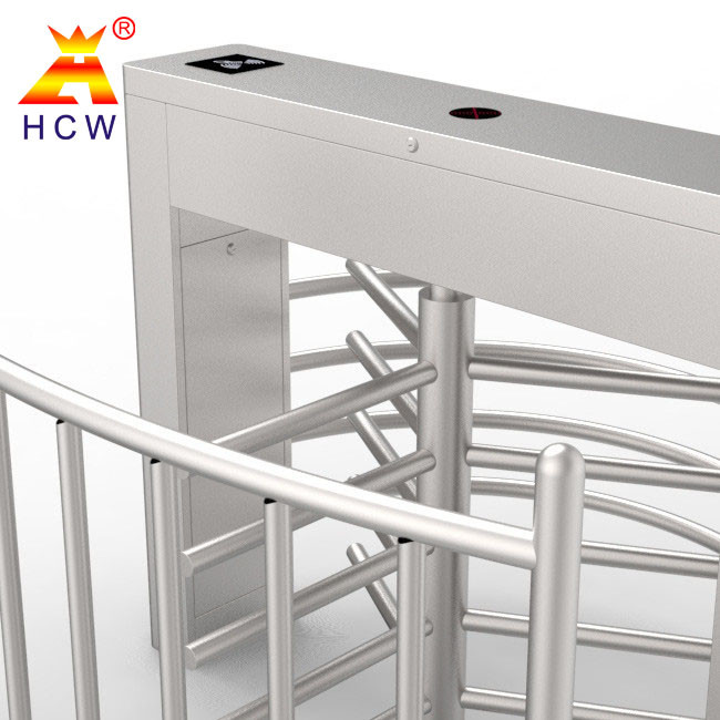 Swiping Card Half Height Turnstile SUS304 1.2mm Thickness Electromagnet Control