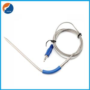 SUS304 Probe RTD 100K OHM BBQ Grill Temperature Sensor