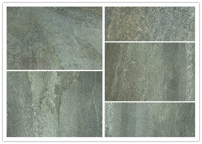 300*600 Mm Stone Look Porcelain Tile Glazed Concave Convex Pattern Surface